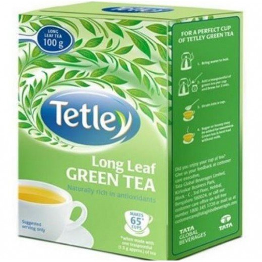 Tetley Green Tea - Long Leaf - 100 Gms